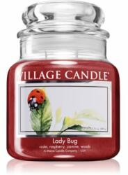 Village Candle Lady Bug lumânare parfumată (Glass Lid) 389 g