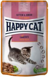 Happy Cat Kitten & Junior Land Ente alutasakos eledel - Kacsa 6 x 85 g