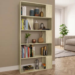 vidaXL Bibliotecă/Separator cameră, stejar Sonoma, 80x24x159cm PAL (800102) Biblioteca