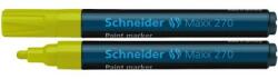Schneider Marker cu vopsea SCHNEIDER Maxx 270, varf rotund 1-3mm - galben (S-127005) - ihtis