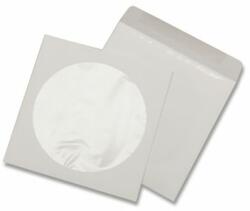 Intern Set 25 plicuri cu fereastra CD traditional alb 124 x 124 mm (PCDS25) - dacris