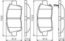 Bosch set placute frana, frana disc BOSCH 0 986 495 242 - automobilus