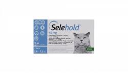 Krka Selehold 45 mg, pipeta antiparazitara pentru pisici de talie medie (2.6 - 7.5 kg), 1 pipeta