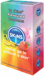 Skins ízesített latex óvszerek 12db