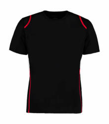 Kustom Kit Férfi rövid ujjú póló Kustom Kit Regular Fit Cooltex Contrast Tee M, Fekete/Piros