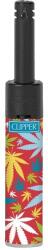 Clipper Minitube öngyújtó, kenderlevelek Clipper motívum: Color Leaves piros