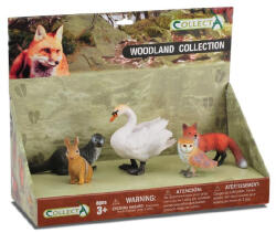 CollectA Set 5 figurine Animale din padure pictate manual LPP Collecta (COL89108LPP) - piciulica Figurina