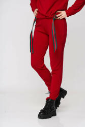StarShinerS Pantaloni StarShinerS rosii sport conici din material elastic cu elastic in talie