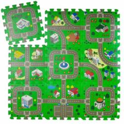  Város mintás Habszivacs Puzzle Szőnyeg Gyerekeknek