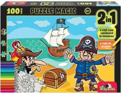Noriel Puzzle Magic 2 in 1, Noriel, Pirati, 100 piese (NOR5953_001w)