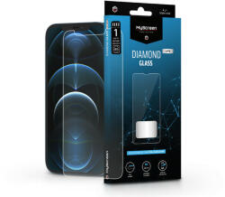 MyScreen Apple iPhone 12 Pro Max edzett üveg képernyővédő fólia - MyScreen Protector Diamond Glass Lite Full Glue - átlátszó