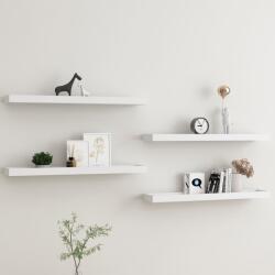 vidaXL Rafturi de perete Loggia, 4 buc. , alb, 80x15x4 cm, MDF (330228) Raft