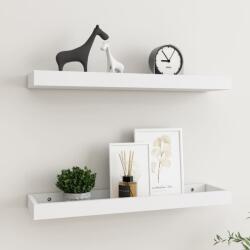 vidaXL Rafturi de perete Loggia, 2 buc. , alb, 60x15x4 cm, MDF (330213) Raft