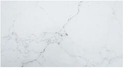 vidaXL Blat masă alb 120x65cm 8mm sticlă securizată, design de marmură (322260)