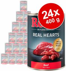 Rocco Rocco Pachet economic: Real Hearts 24 x 400 g - Vită cu inimi întregi de pui