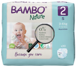Bambo Nature Eco-Friendly Scutece Mini 3-6 kg (Marimea 2) 30 buc