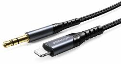  Adapter: Joyroom stereo audio AUX kábel Lightning - Jack (3, 5mm) adapter fekete, 1m