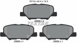 TEXTAR set placute frana, frana disc TEXTAR 2568801 (2568801)