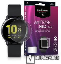 MYSCREEN Protector AntiCrash Shield Edge3D okosóra képernyővédő fólia - Ultra Clear, ÖNREGENERÁLÓ! - 2db, a teljes képernyőt védi - SAMSUNG Galaxy Watch Active2 44mm