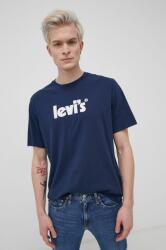 Levi's tricou din bumbac culoarea albastru marin, cu imprimeu 16143.0393-Blues PPYY-TSM0I9_59X