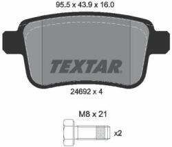 TEXTAR set placute frana, frana disc TEXTAR Q+ 2469204 (2469204)