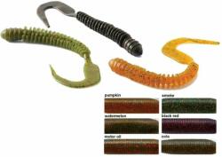 Rapture W. Ribbed Curly Tail 10cm Black&Red 10db lágygumi csali (188-00-155)
