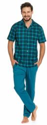 DN Nightwear Luke férfi pizsama, kék, kockás, XL