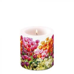 Ambiente Tulips átvilágítós gyertya 8x7,5 cm
