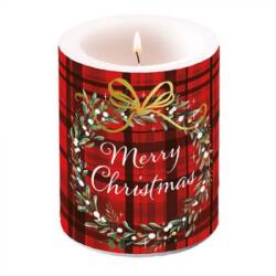 Ambiente Christmas Plaid Red 12x10 cm