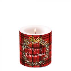 Ambiente Christmas Plaid red 8x7,5 cm