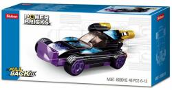 Sluban Power Bricks Pull Back - Purple Raptor felhúzható autó (M38-B0801B)