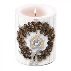 Ambiente Pine Cone Wreath 12x10 cm