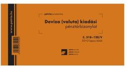  C. 318-120/V 50x3lapos "Deviza (valuta) kiadási pénztárbizonylat" nyomtatvány (C.318-120/V) - officedepot