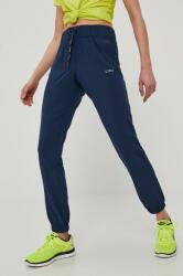 CMP pantaloni femei, culoarea albastru marin, neted PPY8-SPD0GN_59X