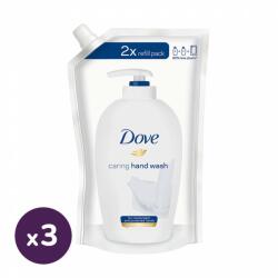 Dove Deeply Nourishing folyékony szappan utántöltő 3x500 ml - pelenka