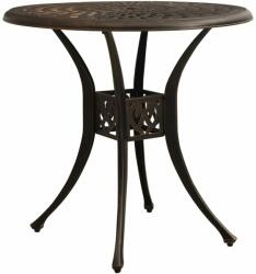 vidaXL Masă pentru grădină, bronz, 78x78x72 cm, aluminiu turnat (315582)