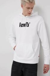 Levi's pamut melegítőfelső fehér, férfi, nyomott mintás - fehér L - answear - 18 990 Ft