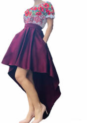Ie traditionala Rochie stilizata traditional asimetrica cu maci