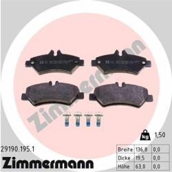 ZIMMERMANN set placute frana, frana disc ZIMMERMANN 29190.195. 1 - automobilus