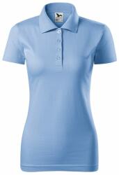 MALFINI Tricou polo femei Single J - Albastru ceruleu | 2XL (2231517)