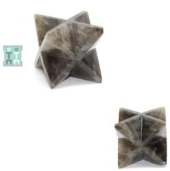 Merkaba Piatra Naturala Cuart Fumuriu - 53x53 mm - ( XXL ) - Unicat