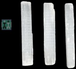  Bagheta Selenit Alb Brut Natural - 18-20 x 1-2 cm - 1 Buc