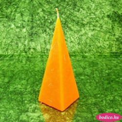 BODICO Narancs illatú gyertya * piramis - rusztikus 15 cm (3235-11)