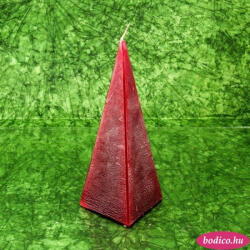 BODICO Bon-bon illatú gyertya * piramis - rusztikus 15 cm (3235-01)