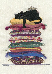 Bug Art Felicitare Cat cushions