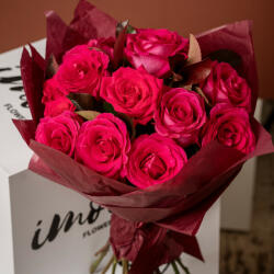 ImodFlowers Buchet cu 15 trandafiri cyclam