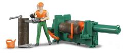 BRUDER Jucarie - Set Figurina lucrator forestier cu accesorii 62650 Bruder (62650) Figurina