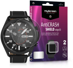 Samsung Galaxy Watch 3 (41 mm) ütésálló képernyővédő fólia - MyScreen Protector AntiCrash Shield Edge3D - 2 db/csomag - átlátszó