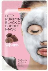 Purederm Mască de oxigen pentru curățarea profundă a tenului - Purederm Deep Purifying Black O2 Bubble Mask Volcanic 20 g