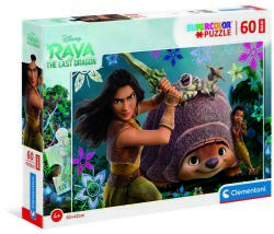 Clementoni Puzzle 60 db-os SuperColor Maxi - Raya és az utolsó sárkány (CL26459)